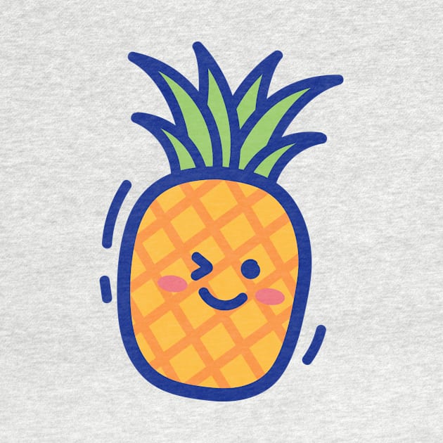 Cute Pineapple by yellowline